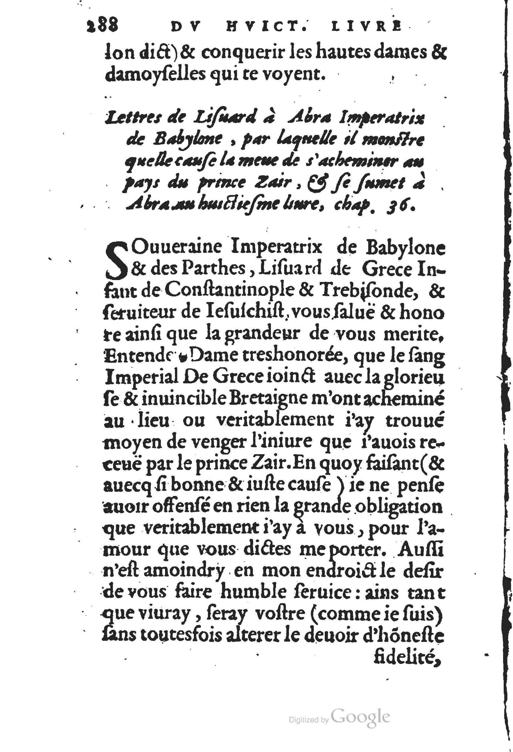 1560 - Jean d’Ogerolles et Gabriel Cotier Lyon - Trésor des Amadis - BSB Munich