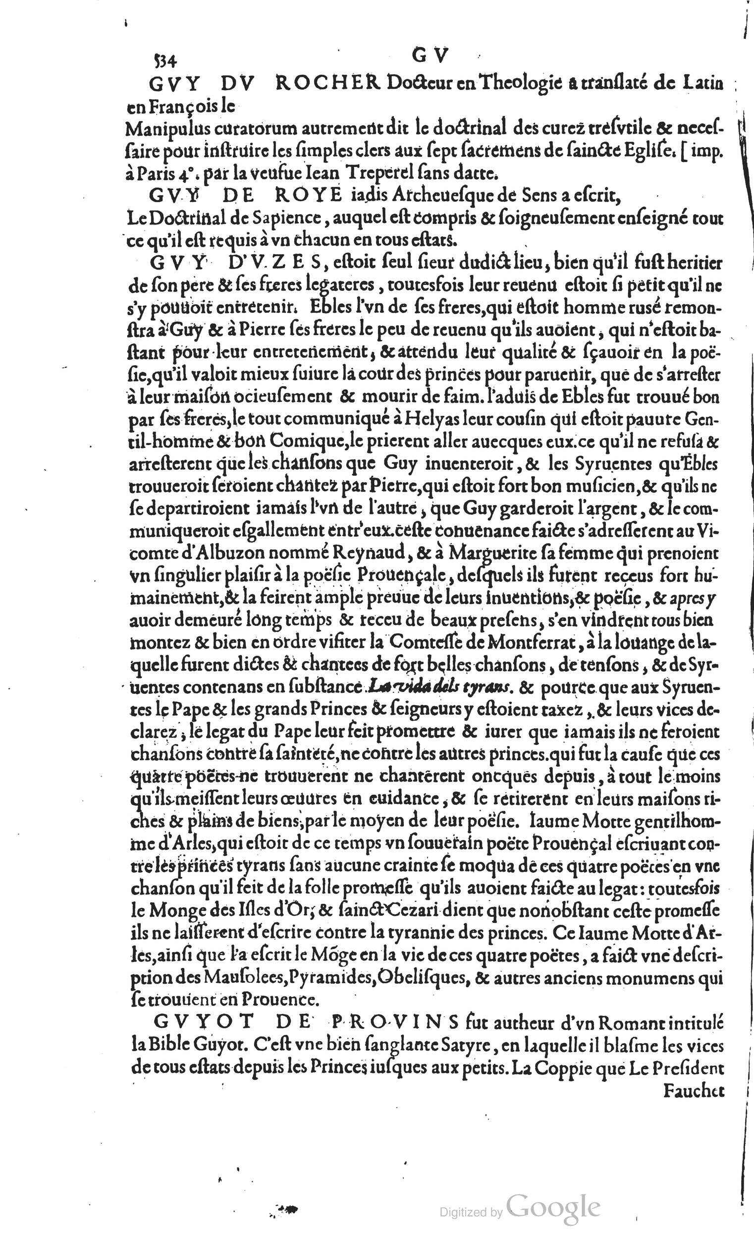 1585 - Barthélemy Honorat - Bibliothèques françaises - BSB Munich