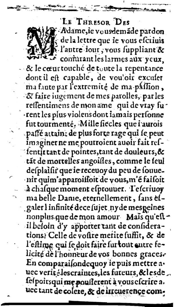 1624 - Nicolas Oudot - Trésor des lettres douces et amoureuses - BNC Florence