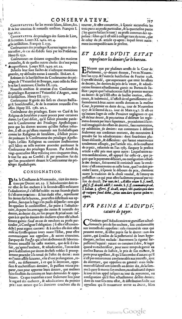 1629 - Veuve Nicolas Buon - Trésor du droit français (21754 T. 1) - BM Lyon