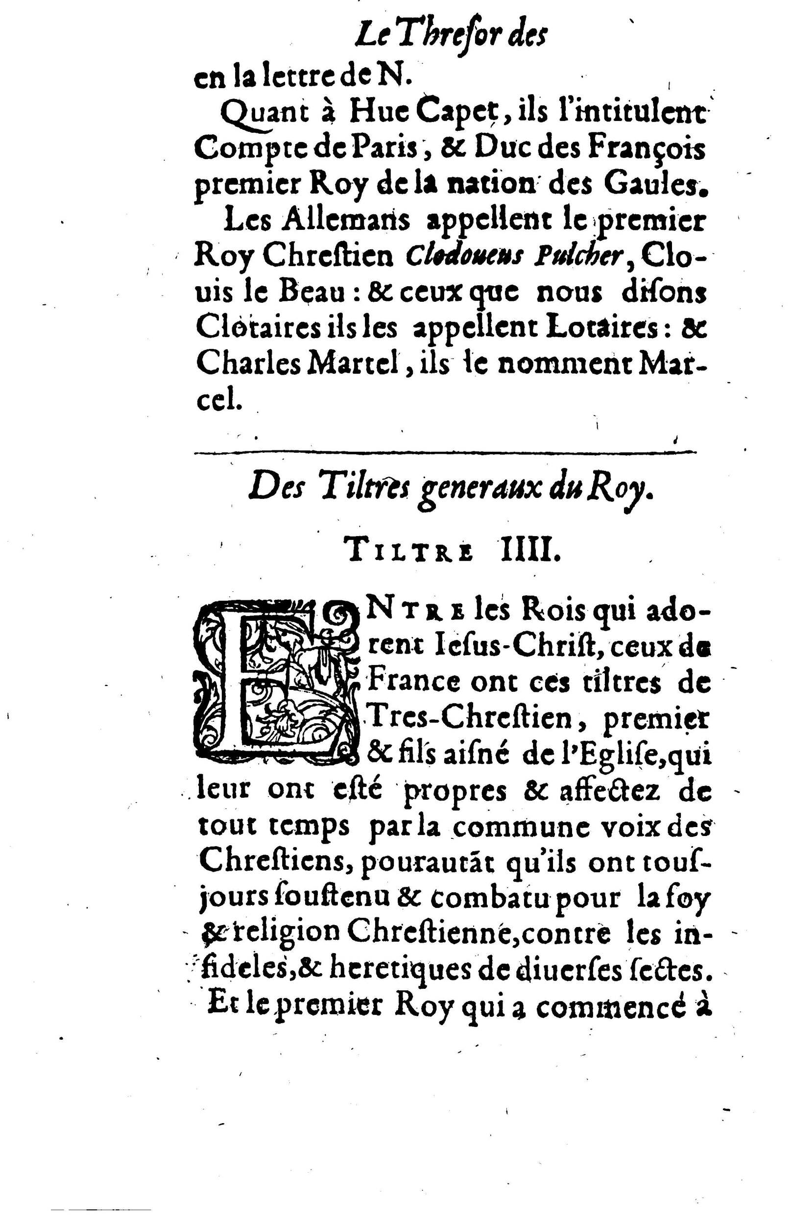 1617 - Jean Corrozet - Trésor des histoires de France - BM Lyon