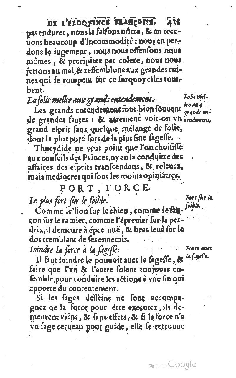 1610 - Louis Coste - Trésor de l’éloquence française (Seconde partie) - BM Lyon