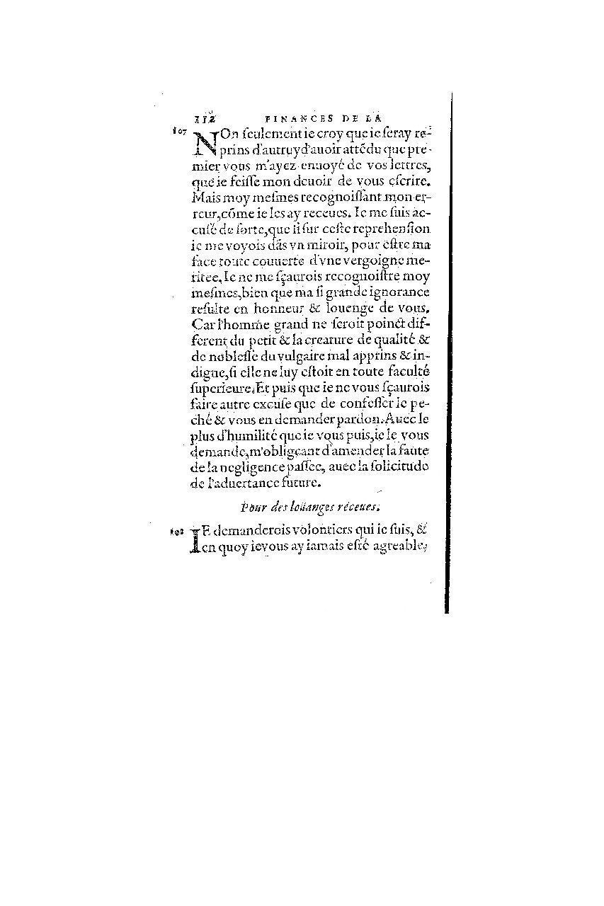 1572 - Nicolas Du Chemin - Finances et Trésor de la plume française - BM Lyon