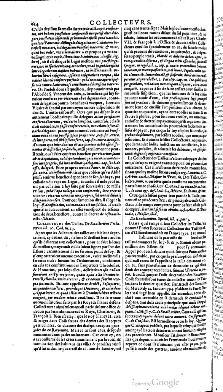 1629 - Veuve Nicolas Buon - Trésor du droit français (21754 T. 1) - BM Lyon