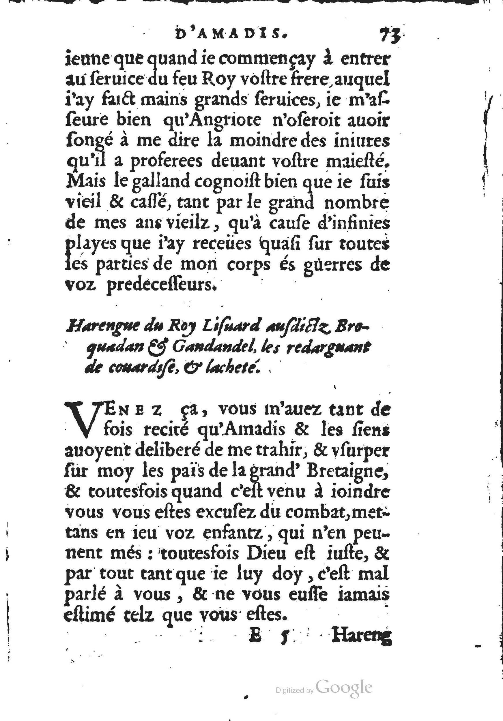 1560 - Jean d’Ogerolles et Gabriel Cotier Lyon - Trésor des Amadis - BSB Munich