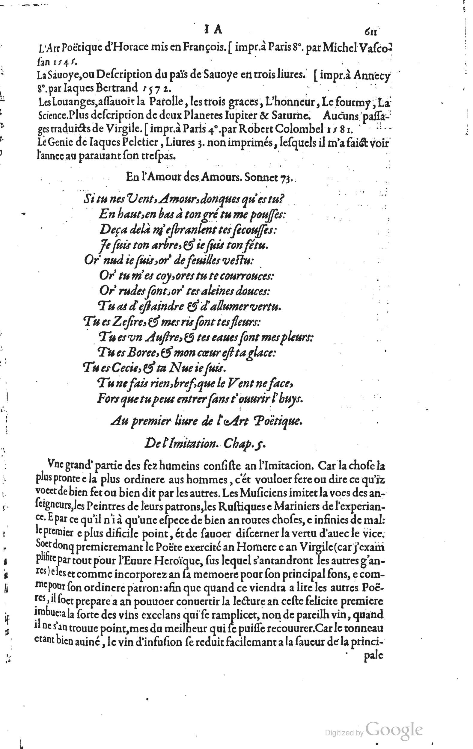1585 - Barthélemy Honorat - Bibliothèques françaises - BSB Munich