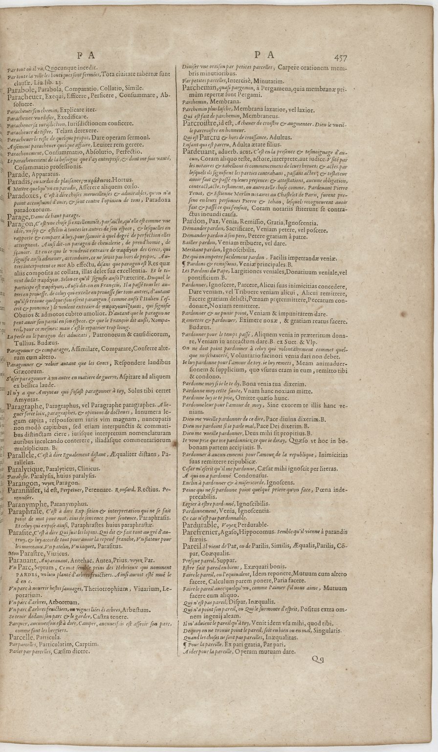 1606 - David Douceur - Trésor de la langue française - BnF