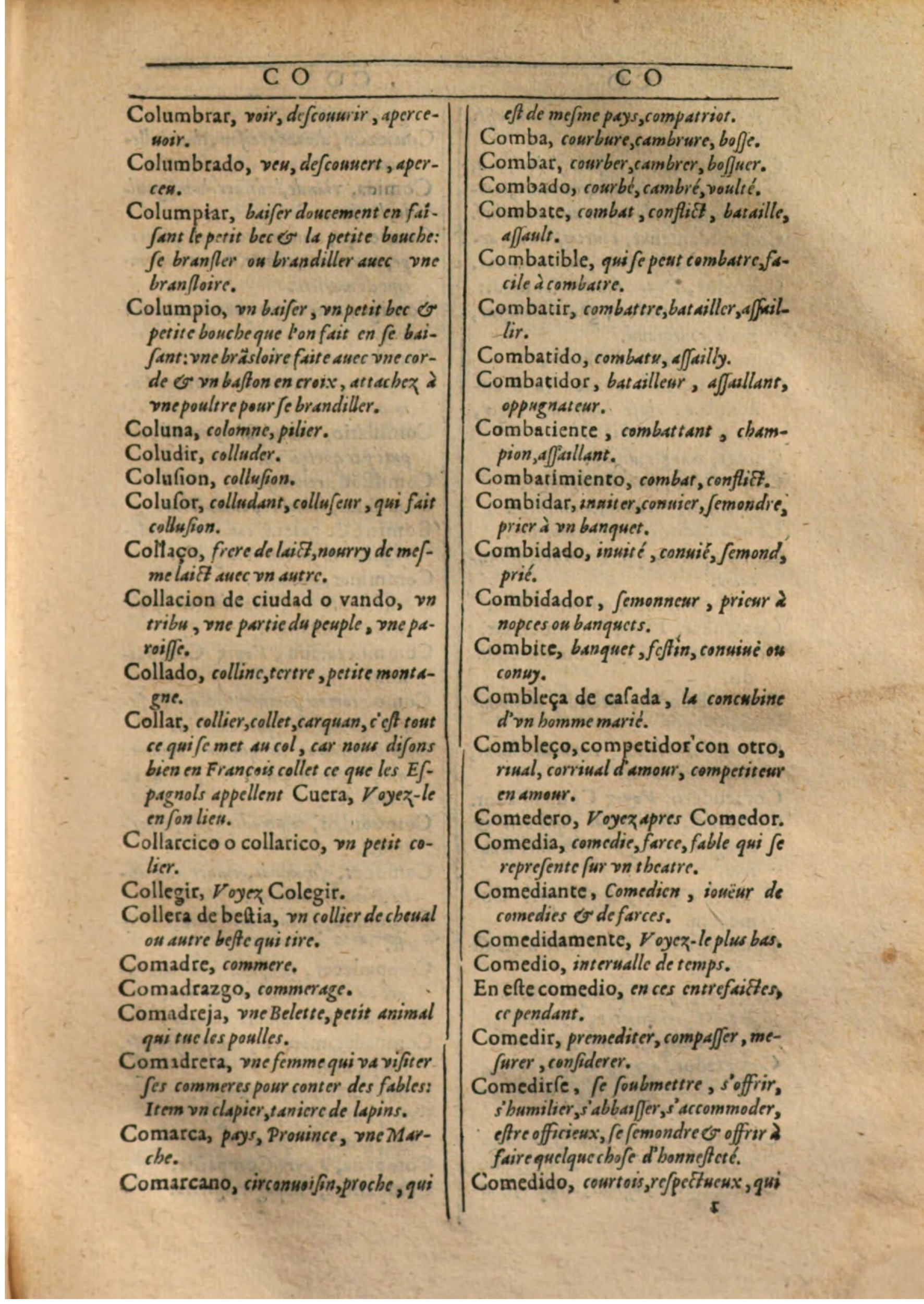 1607 - Marc Orry - Trésor des deux langues espagnole et française (Première partie) - BSB Munich 1607 - Marc Orry - Trésor des deux langues espagnole et française (Première partie) - BSB Munich
