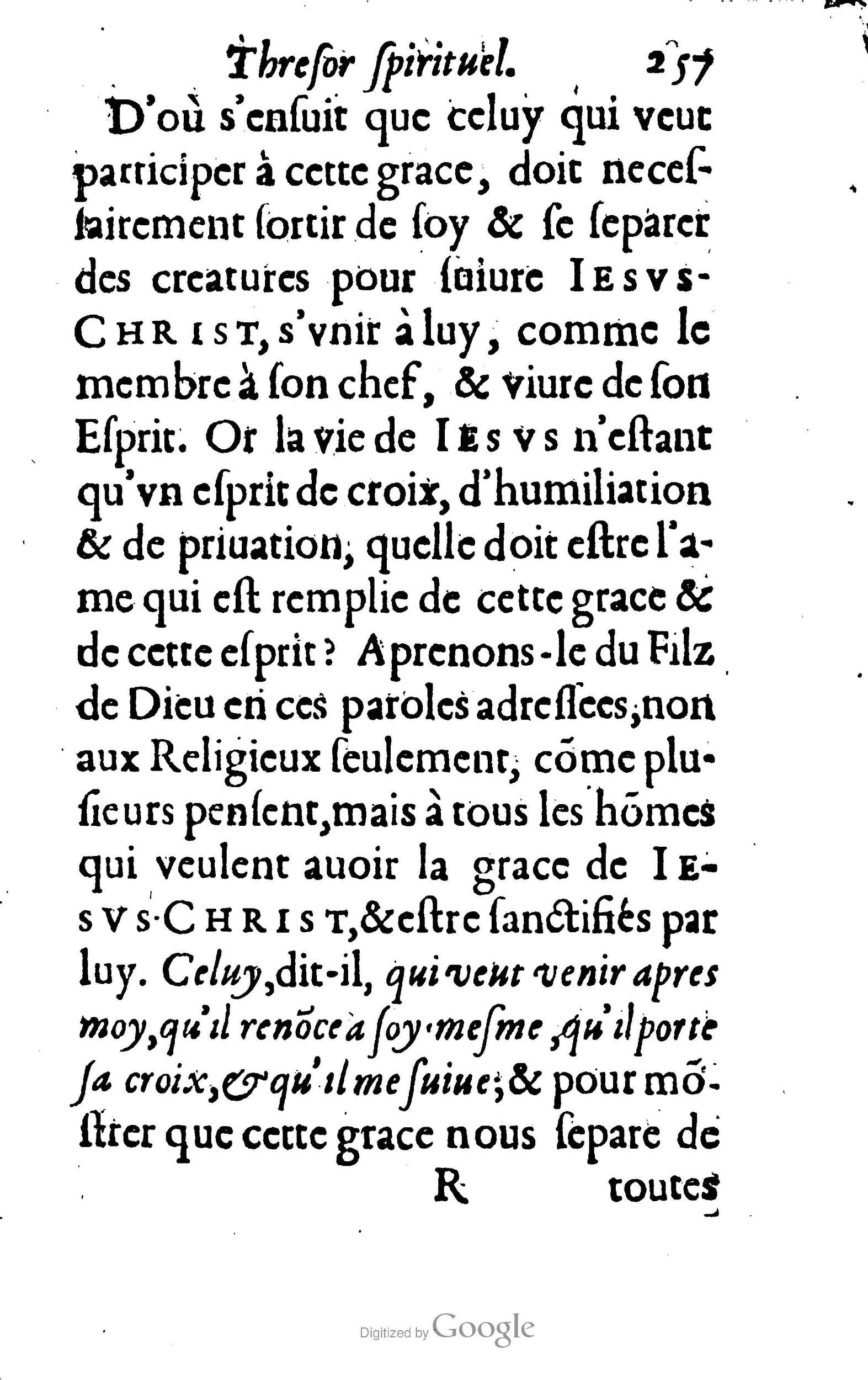 1633 - François Waudré - Trésor spirituel contenant les excellences du christianisme - BM Lyon