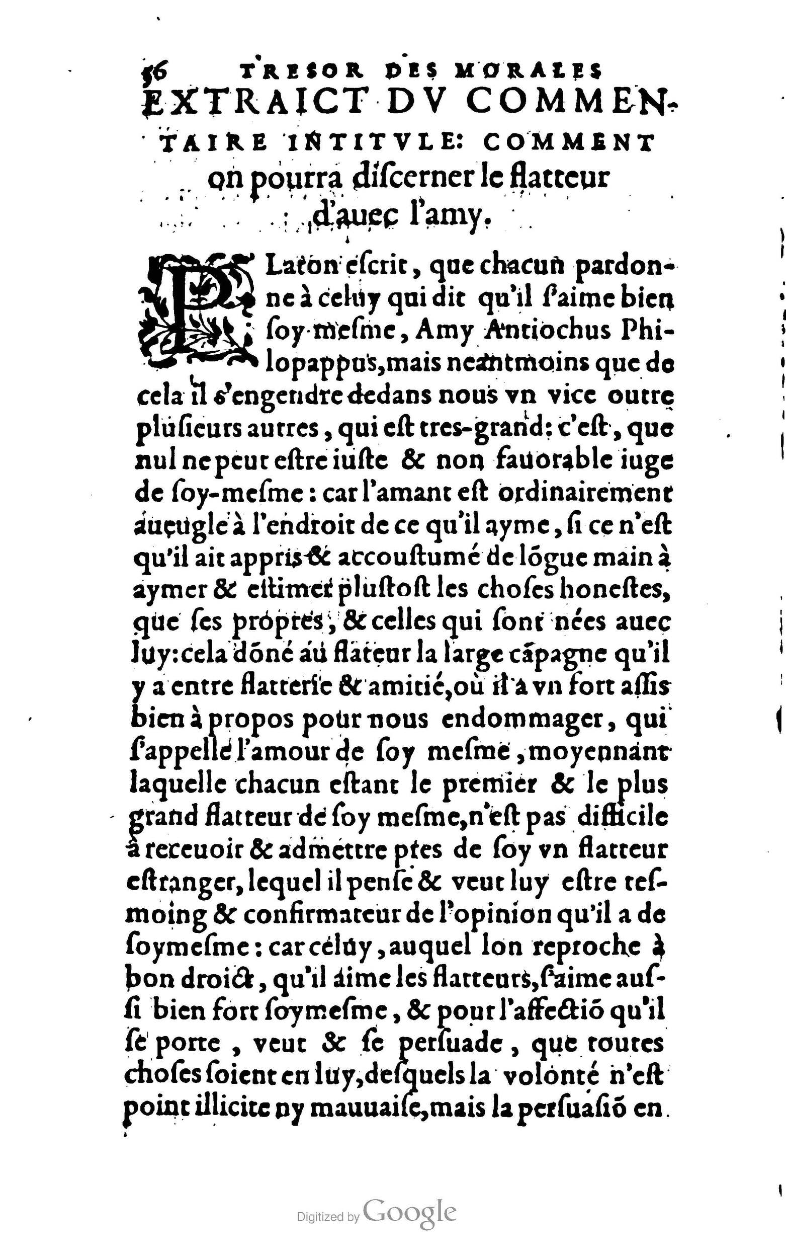 1578 - Jean Poupy - Trésor des morales de Plutarque - BSB Munich