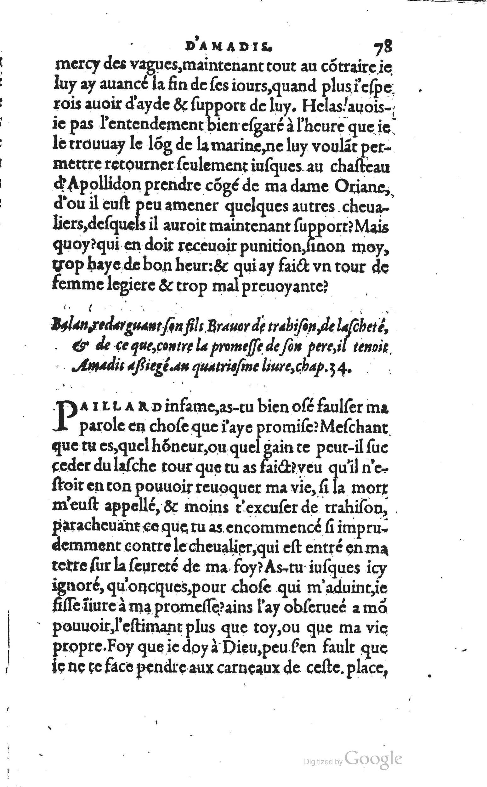 1560 - Vincent Sertenas et Gilles Robinot - Trésor des Amadis - British Library