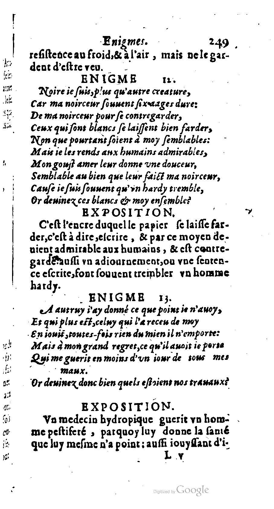 1611 - Romain de Beauvais - Trésor des récréations - BM Lyon