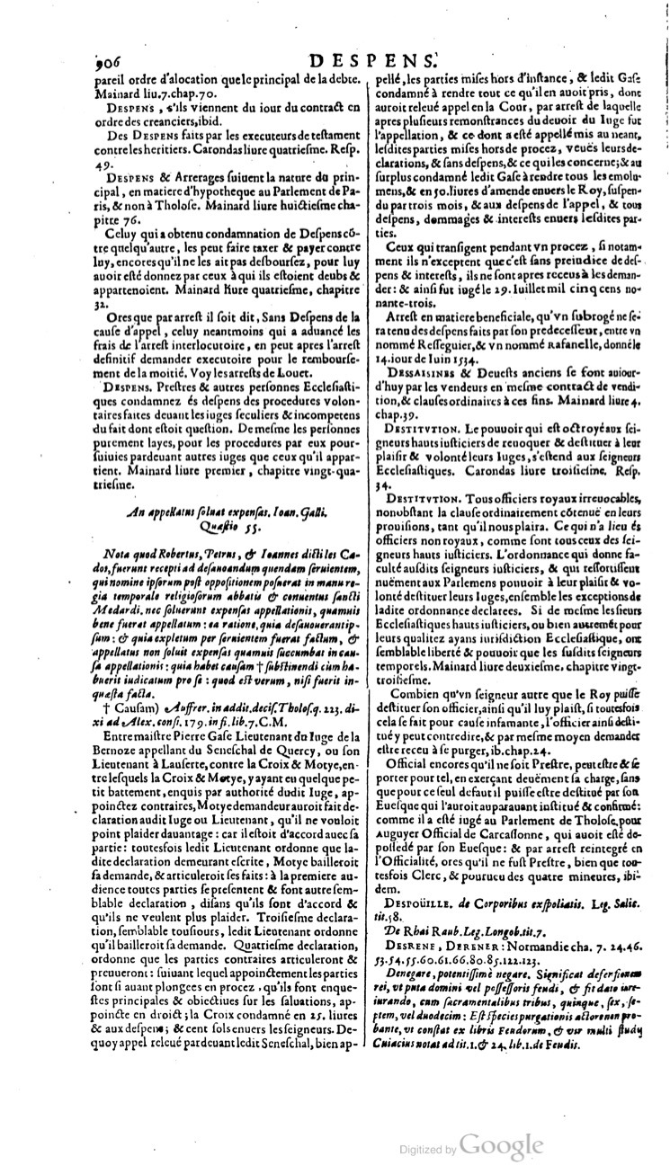 1629 - Veuve Nicolas Buon - Trésor du droit français (21754 T. 1) - BM Lyon 1629 - Veuve Nicolas Buon - Trésor du droit français (21754 T. 1) - BM Lyon