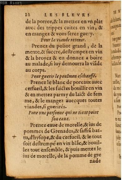 1586 - Benoît Rigaud - Trésor des fleurs et secrets de médecine - Université Paris Cité