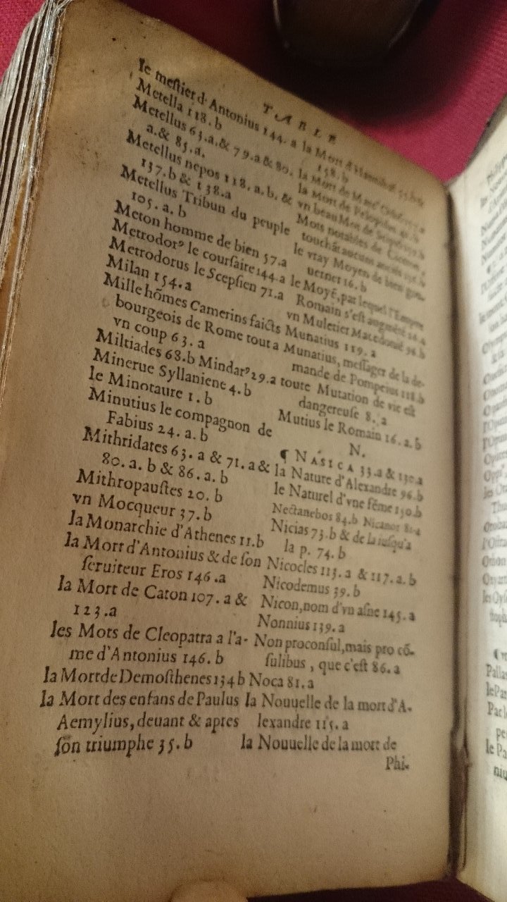 1568 - Willem Silvius - Trésor des vies de Plutarque - BnF