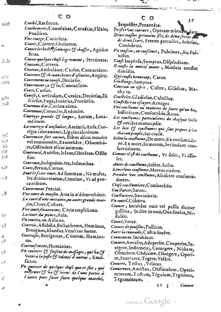 1564 - Henri Hylaire et Louis Cloquemin - Trésor des mots et traits français - BSB Munich