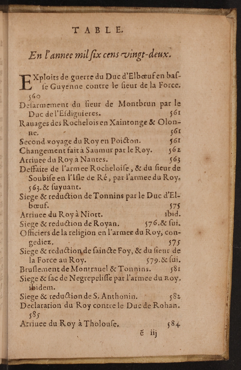 1626 - Joseph Bouillerot - Trésor de l’histoire générale de notre temps - BnF Arsenal