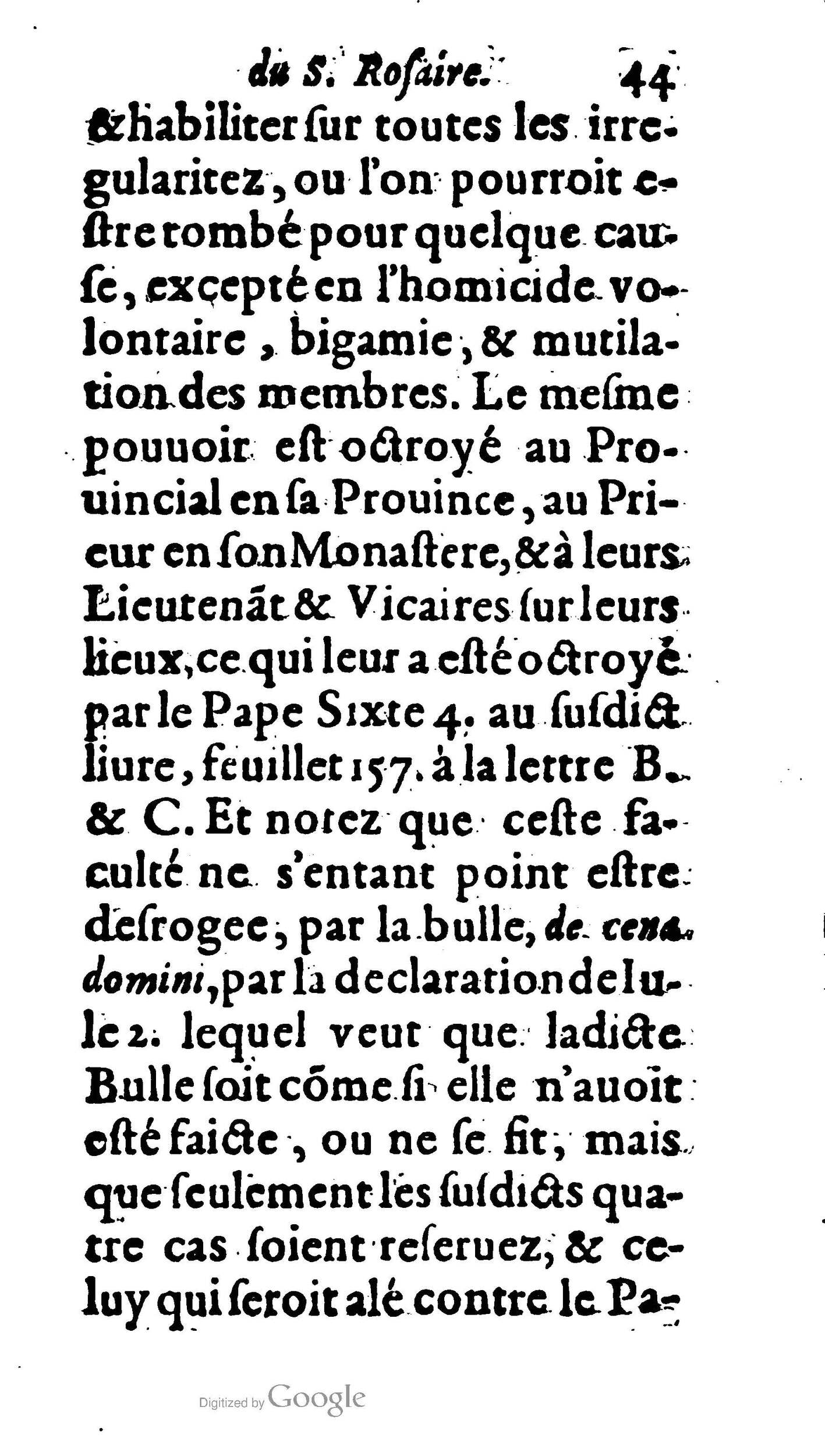 1604 - Jean Le Bouc - Trésor des indulgences du Saint Rosaire - BM Lyon 1604 - Jean Le Bouc - Trésor des indulgences du Saint Rosaire - BM Lyon