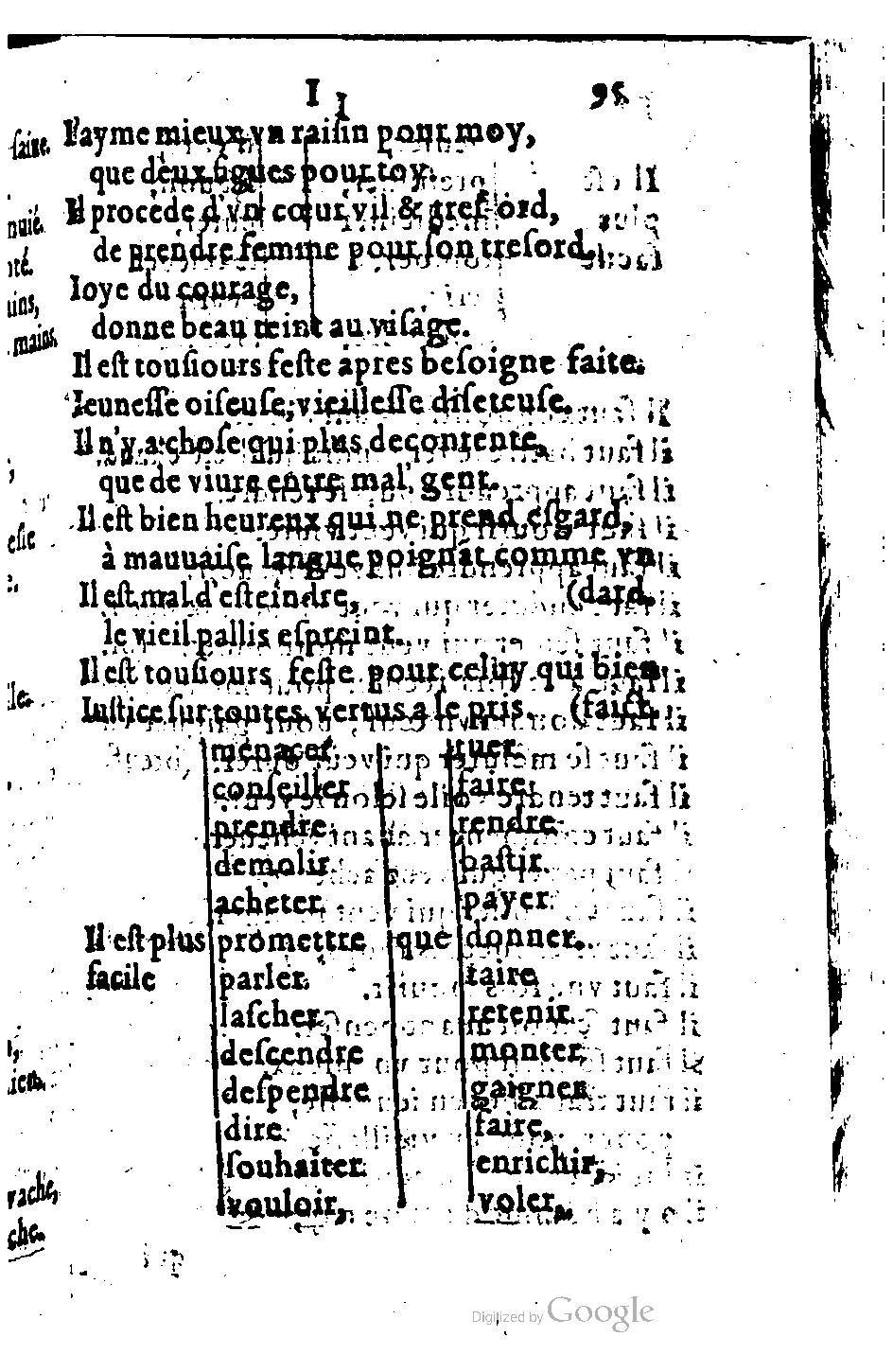 1582 - Nicolas Bonfons - Trésor des sentences dorées - BM Lyon 1582 - Nicolas Bonfons - Trésor des sentences dorées - BM Lyon