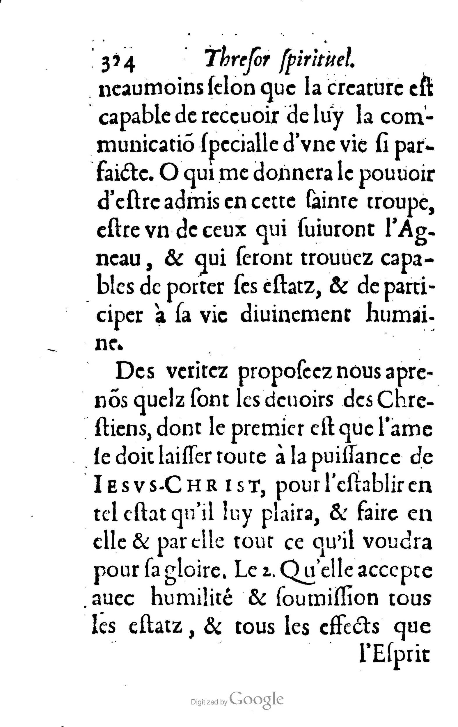 1633 - François Waudré - Trésor spirituel contenant les excellences du christianisme - BM Lyon