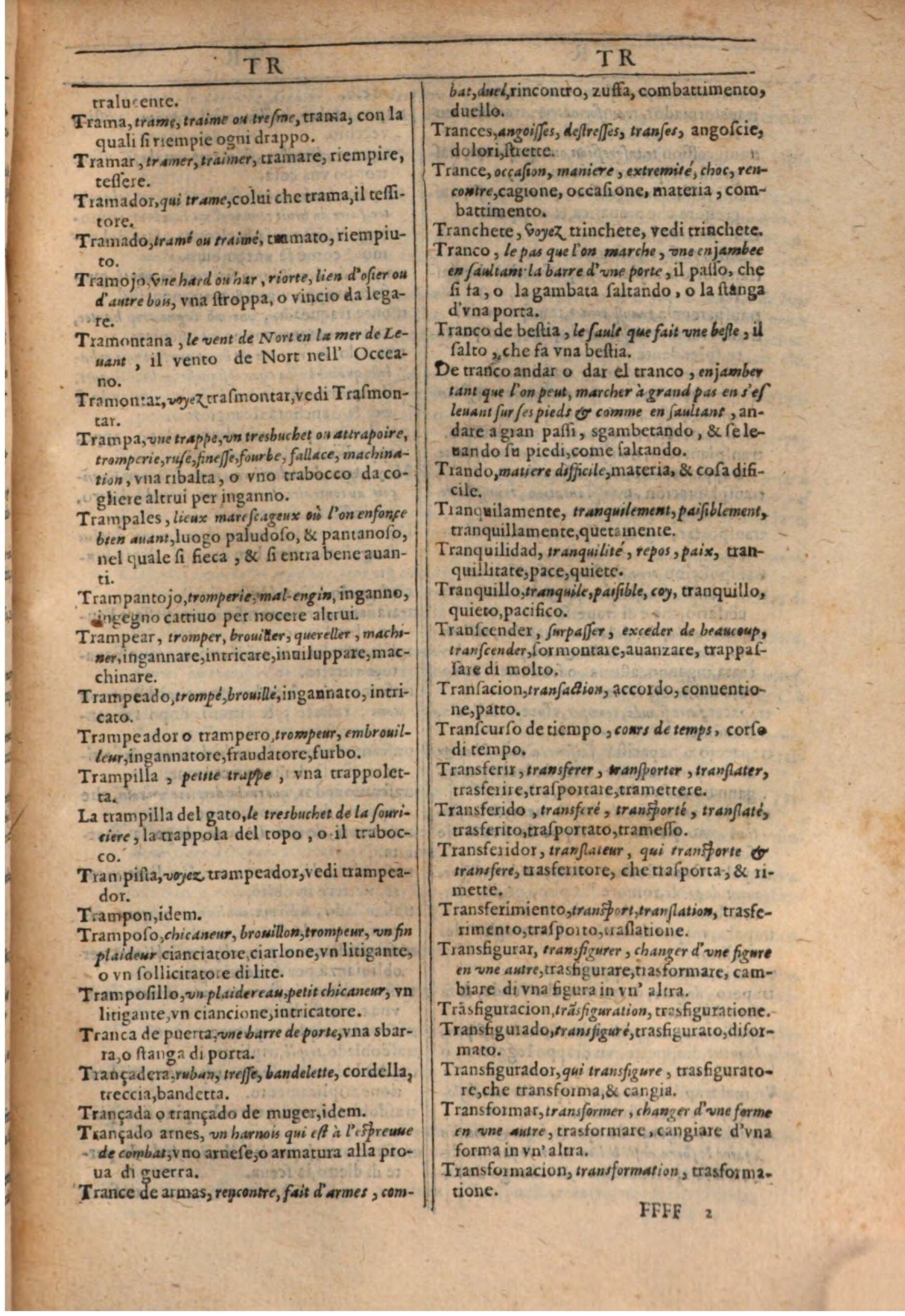 1609 - Philippe Albert et Alexandre Pernet - Trésor des trois langues française, italienne et espagnole (Première partie) - BSB Munich 1609 - Philippe Albert et Alexandre Pernet - Trésor des trois langues française, italienne et espagnole (Première partie) - BSB Munich