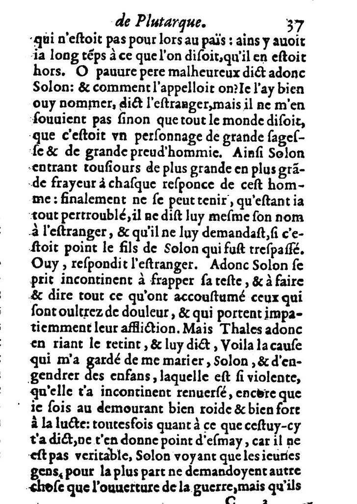 1611 - Pierre Rigaud - Trésor des vies de Plutarque - BM Lyon