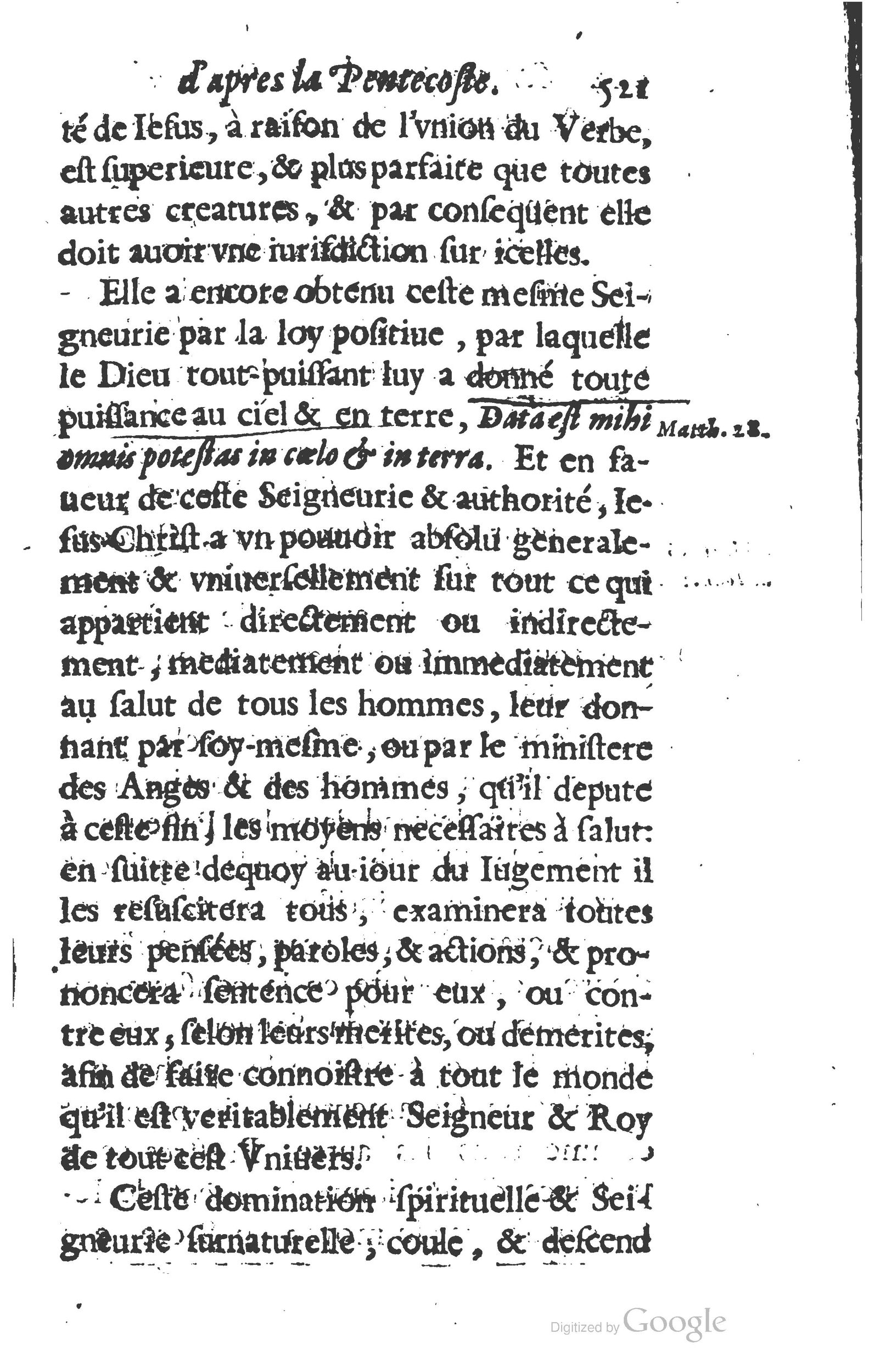 1629 - Manassés de Préaulx - Sermons ou Trésors de la piété chrétienne - BM Lyon
