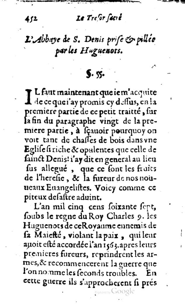 1636 - Jean Billaine - Trésor sacré ou inventaire des saintes reliques - British Library