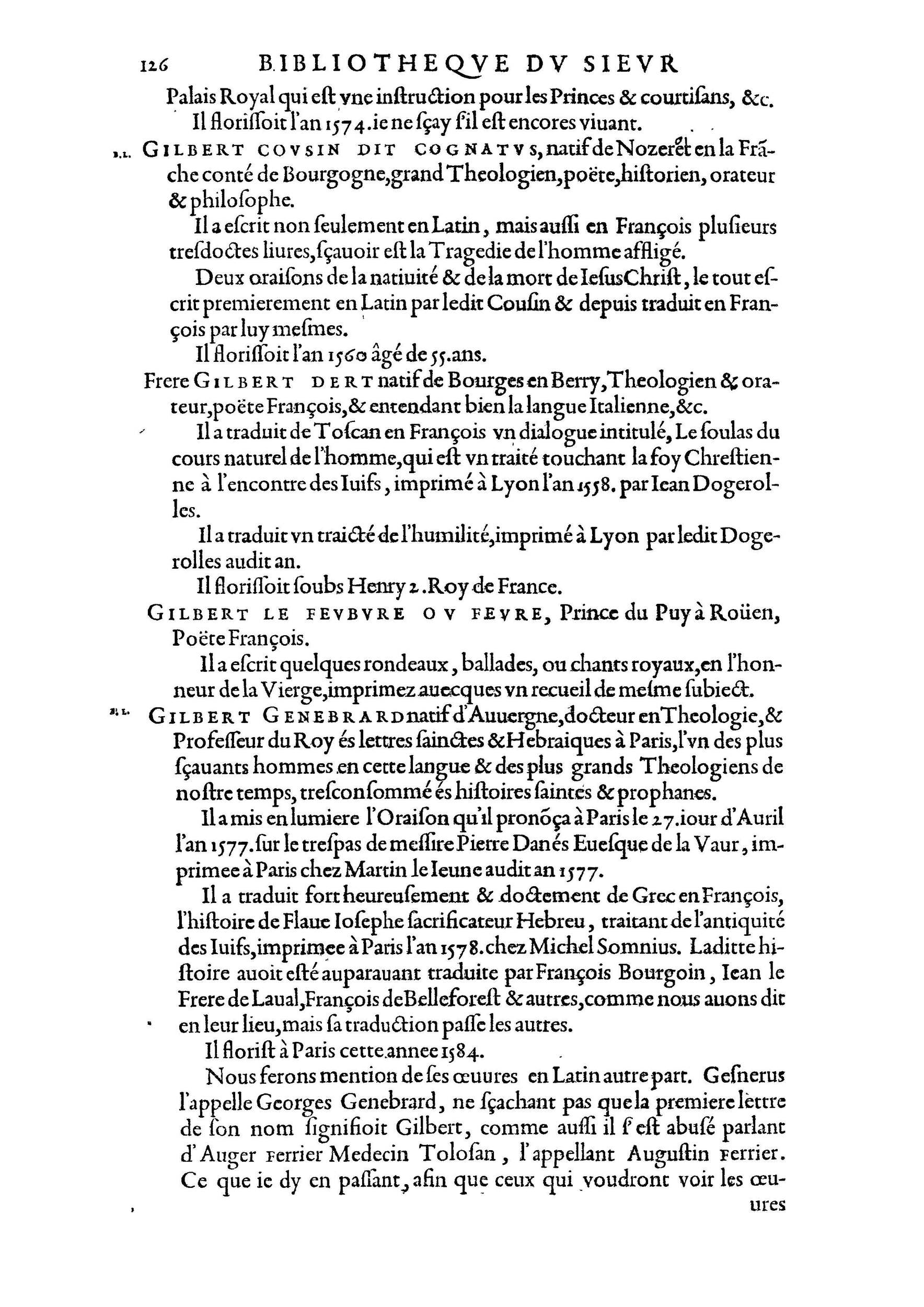 1584 - Abel L&#039;Angelier - Bibliothèques françaises - BnF
