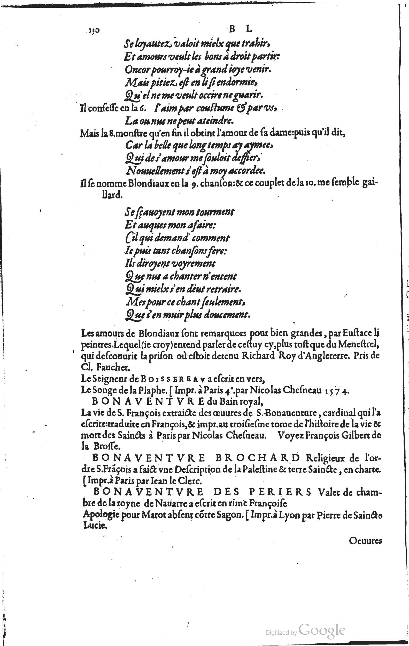 1585 - Barthélemy Honorat - Bibliothèques françaises - BSB Munich