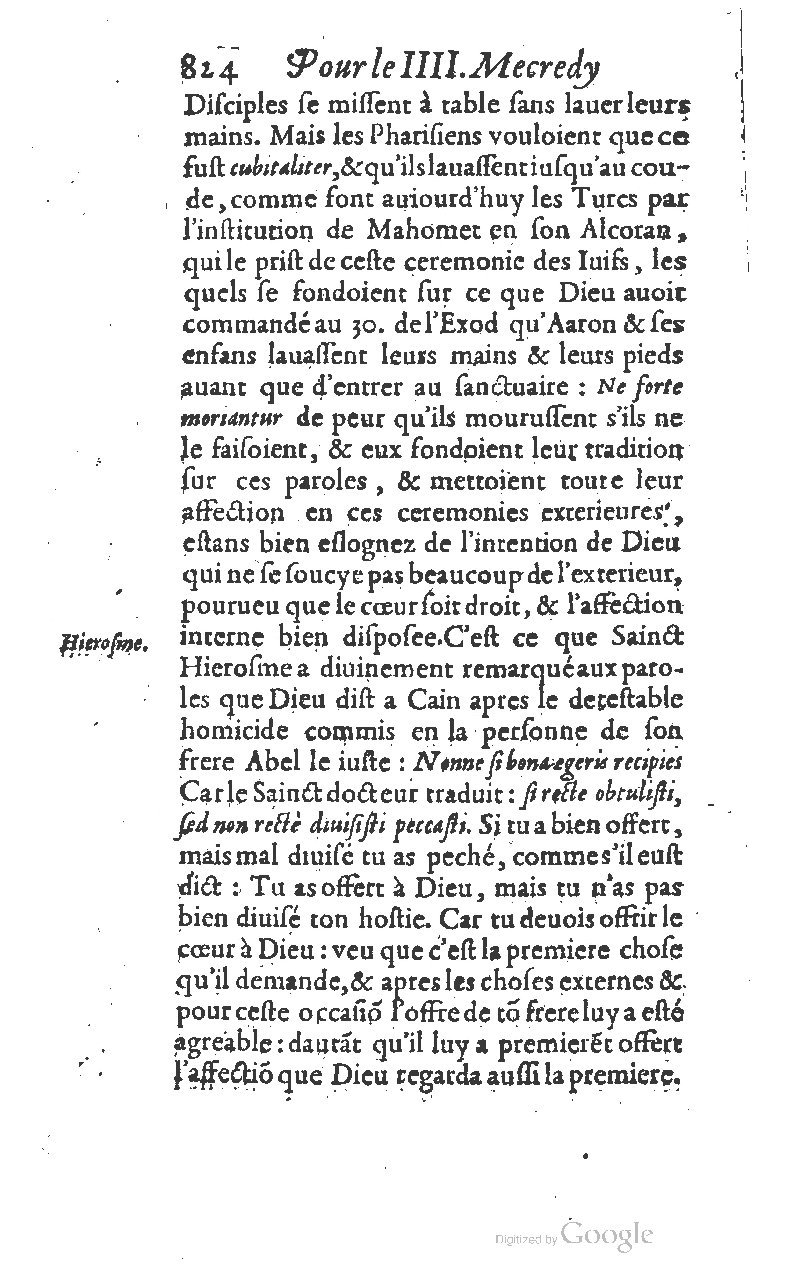 1607 - Nicolas Du Fossé - Trésor quadragésimal - T 01 - BM Lyon