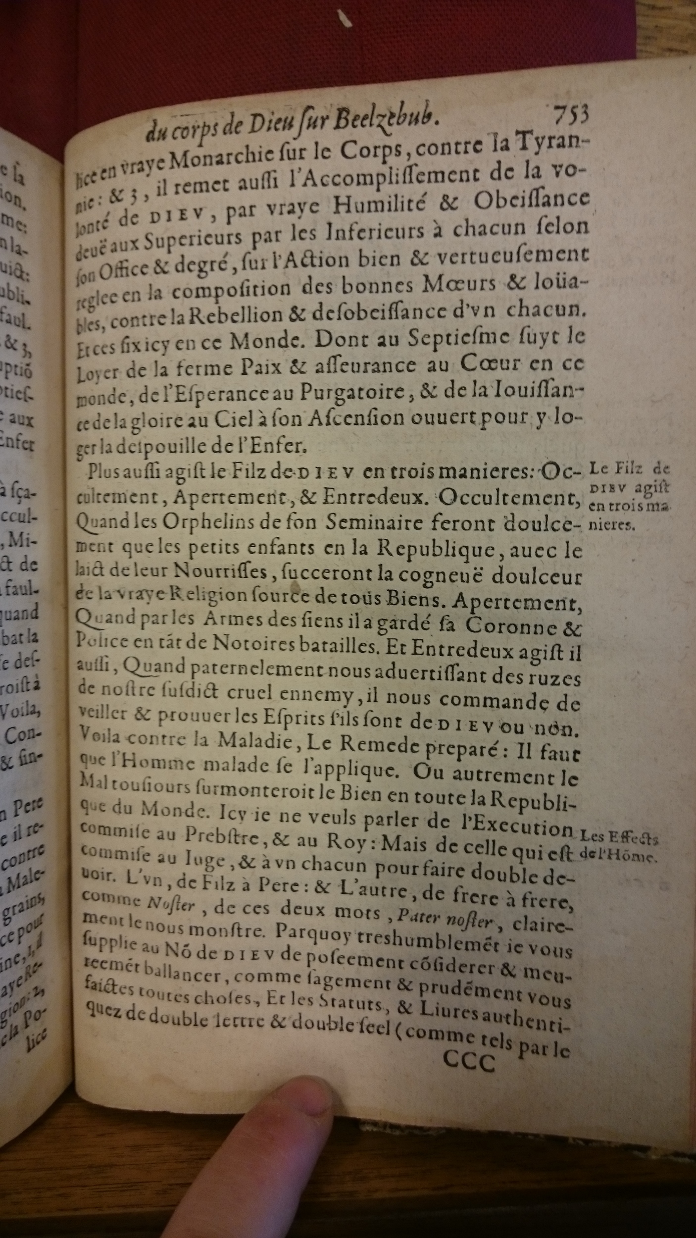 1578 - Nicolas Chesneau - Trésor et entière histoire de la triomphante victoire du corps de Dieu sur l’esprit malin - BM Lyon