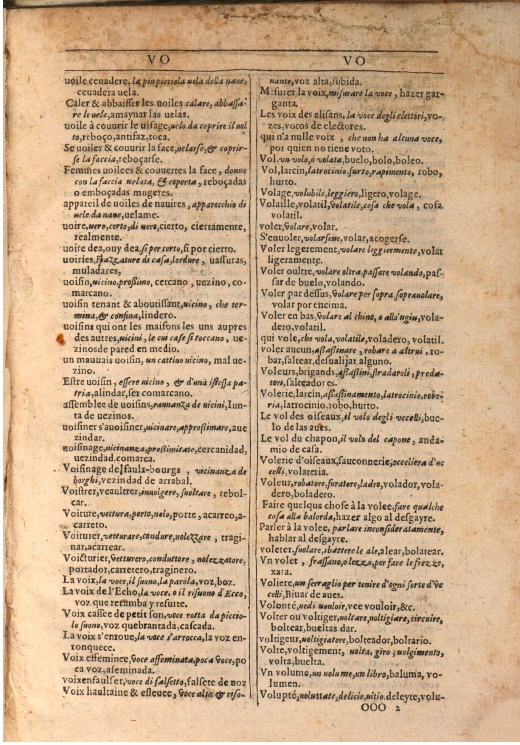 1609 - Philippe Albert et Alexandre Pernet - Trésor des trois langues française, italienne et espagnole (Seconde partie) - BSB Munich 1609 - Philippe Albert et Alexandre Pernet - Trésor des trois langues française, italienne et espagnole (Seconde partie) - BSB Munich