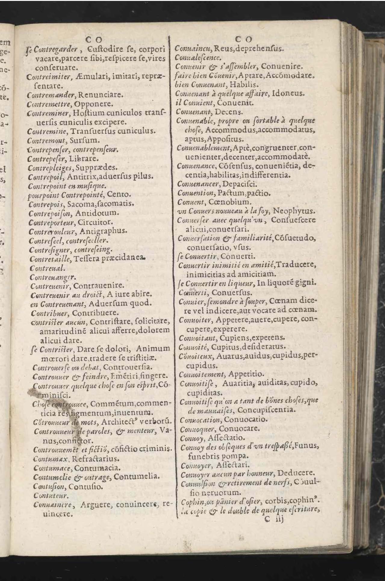 1597 - Richard Aubert - Trésor des mots et traits français - Den Haag 1597 - Richard Aubert - Trésor des mots et traits français - Den Haag