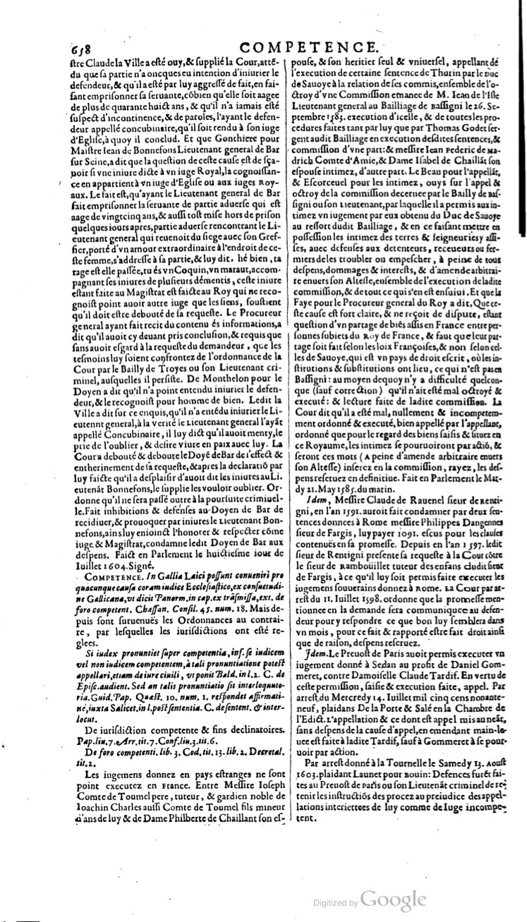 1629 - Veuve Nicolas Buon - Trésor du droit français (21754 T. 1) - BM Lyon