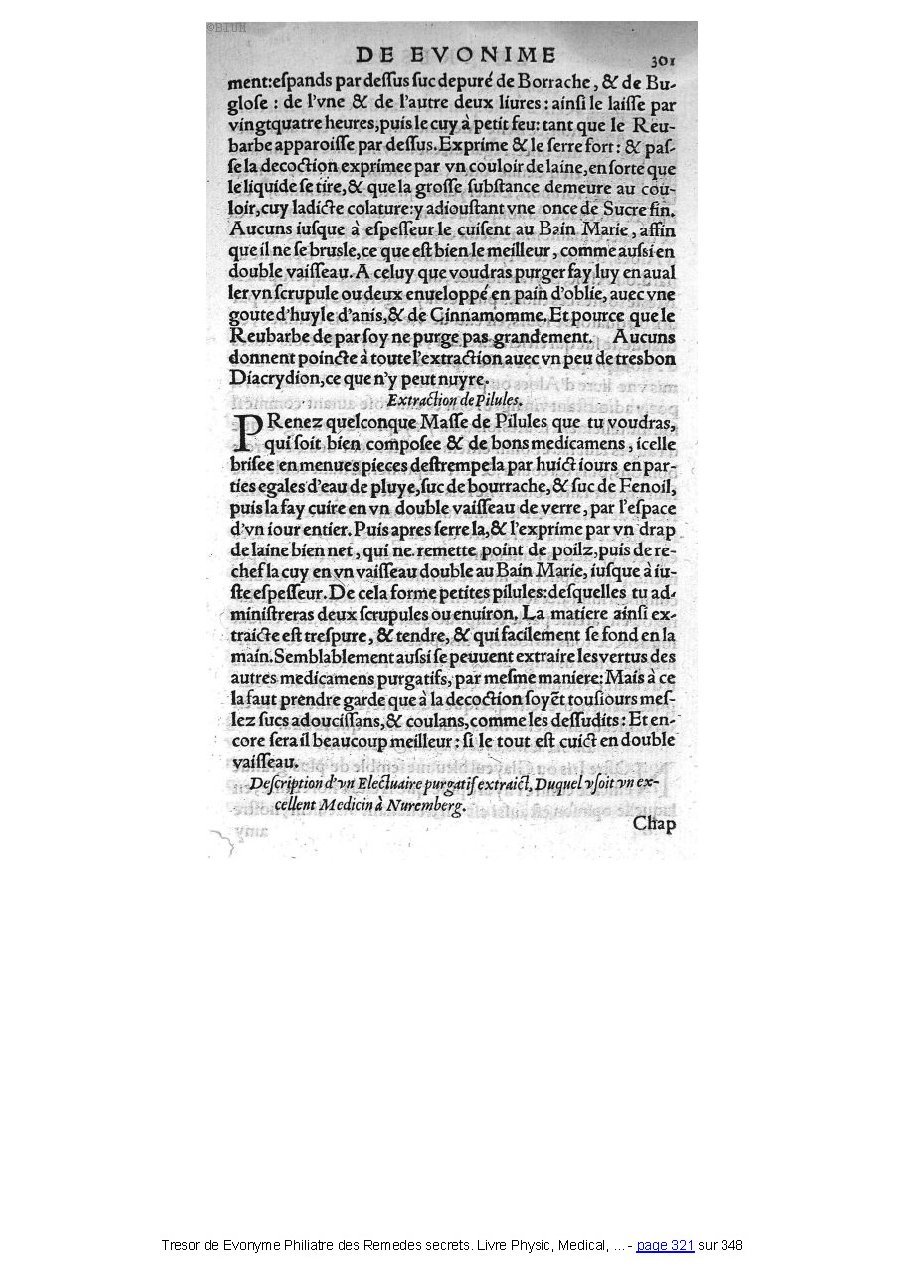1555 - Balthazar Arnoullet - Trésor d’Évonyme Philiatre - Université Paris Cité