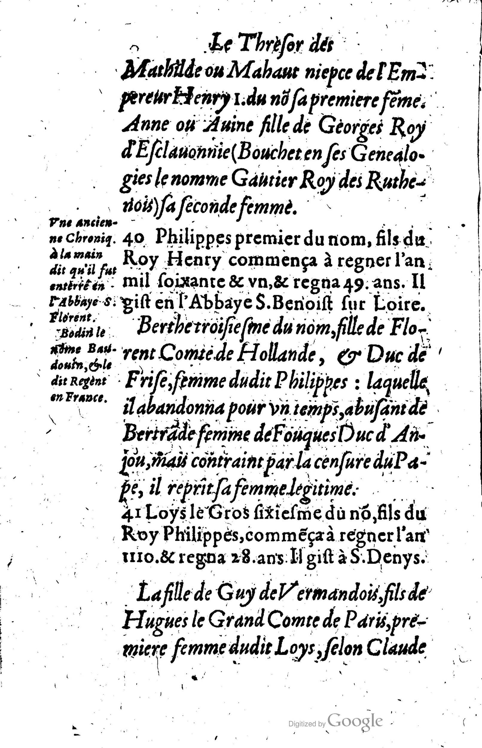 1619 - Jean Corrozet - Trésor des histoires de France - Anvers Musée Plantin-Moretus