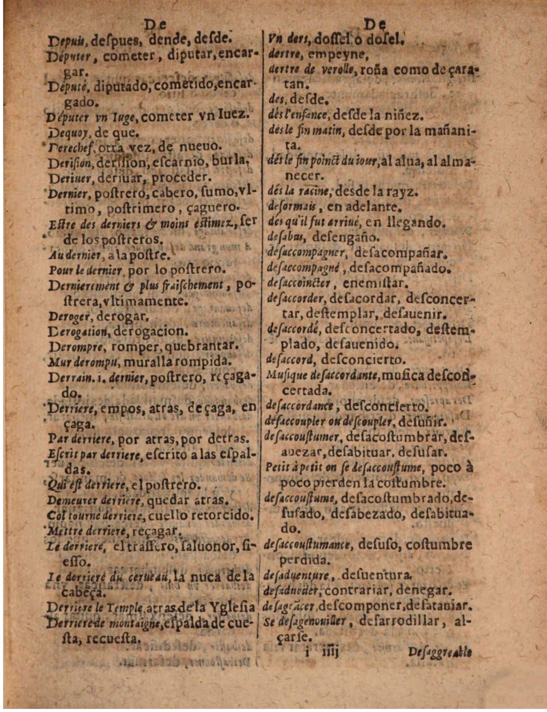 1624 - Hubert Antoine - Trésor des deux langues espagnole et française (Seconde partie) - BSB Munich