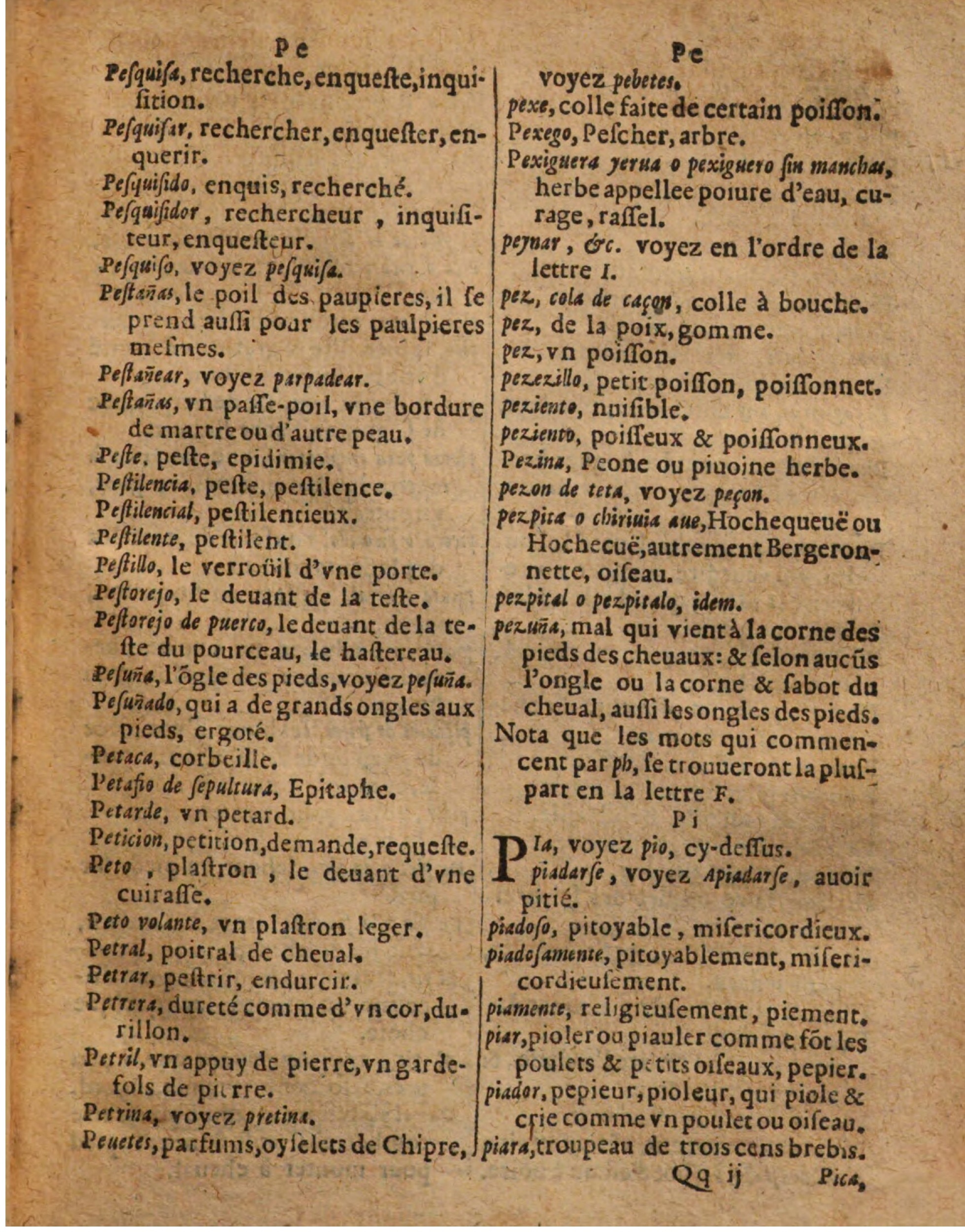 1625 - Hubert Antoine - Trésor des deux langues espagnole et française - Augsbourg