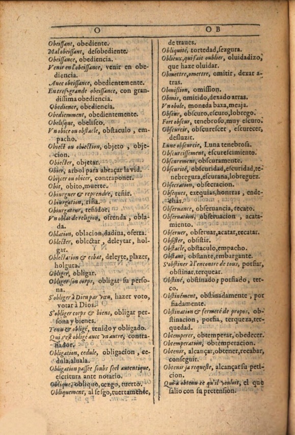 1607 - Marc Orry - Trésor des deux langues espagnole et française (Première et Seconde parties) - ÖNB Wien 1607 - Marc Orry - Trésor des deux langues espagnole et française (Première et Seconde parties) - ÖNB Wien