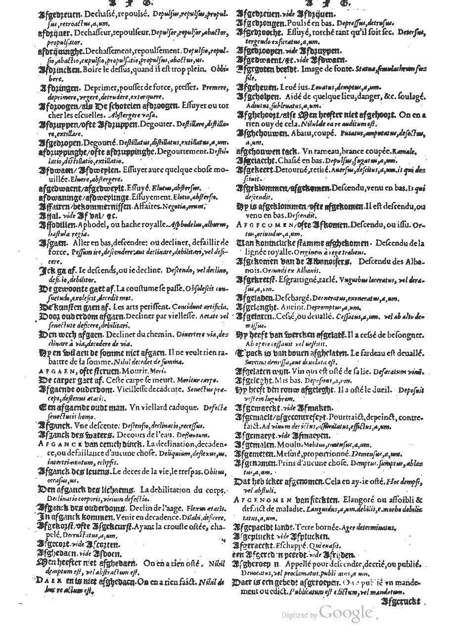 1573 - Christophe Plantin - Trésor du langage bas-allemand - BM Lyon