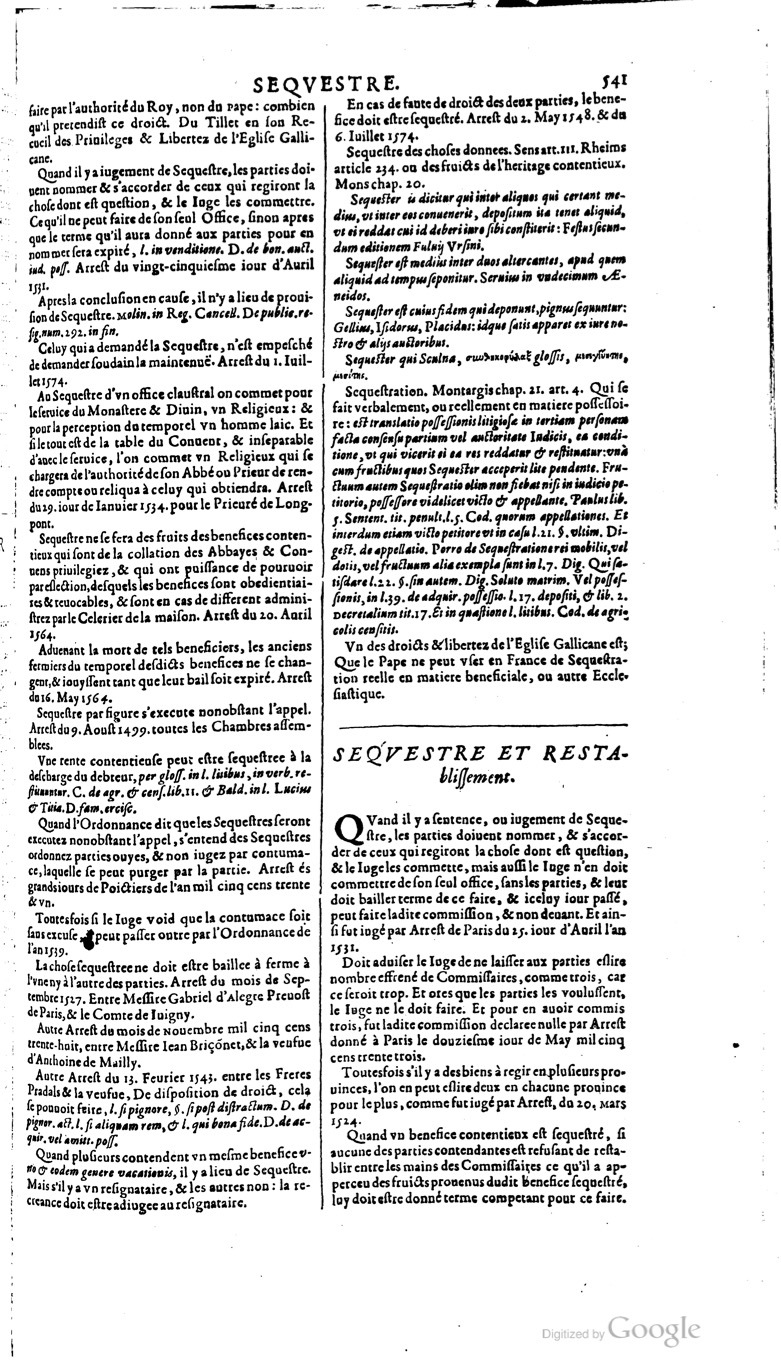 1629 - Veuve Nicolas Buon - Trésor du droit français (21754 T. 3) - BM Lyon