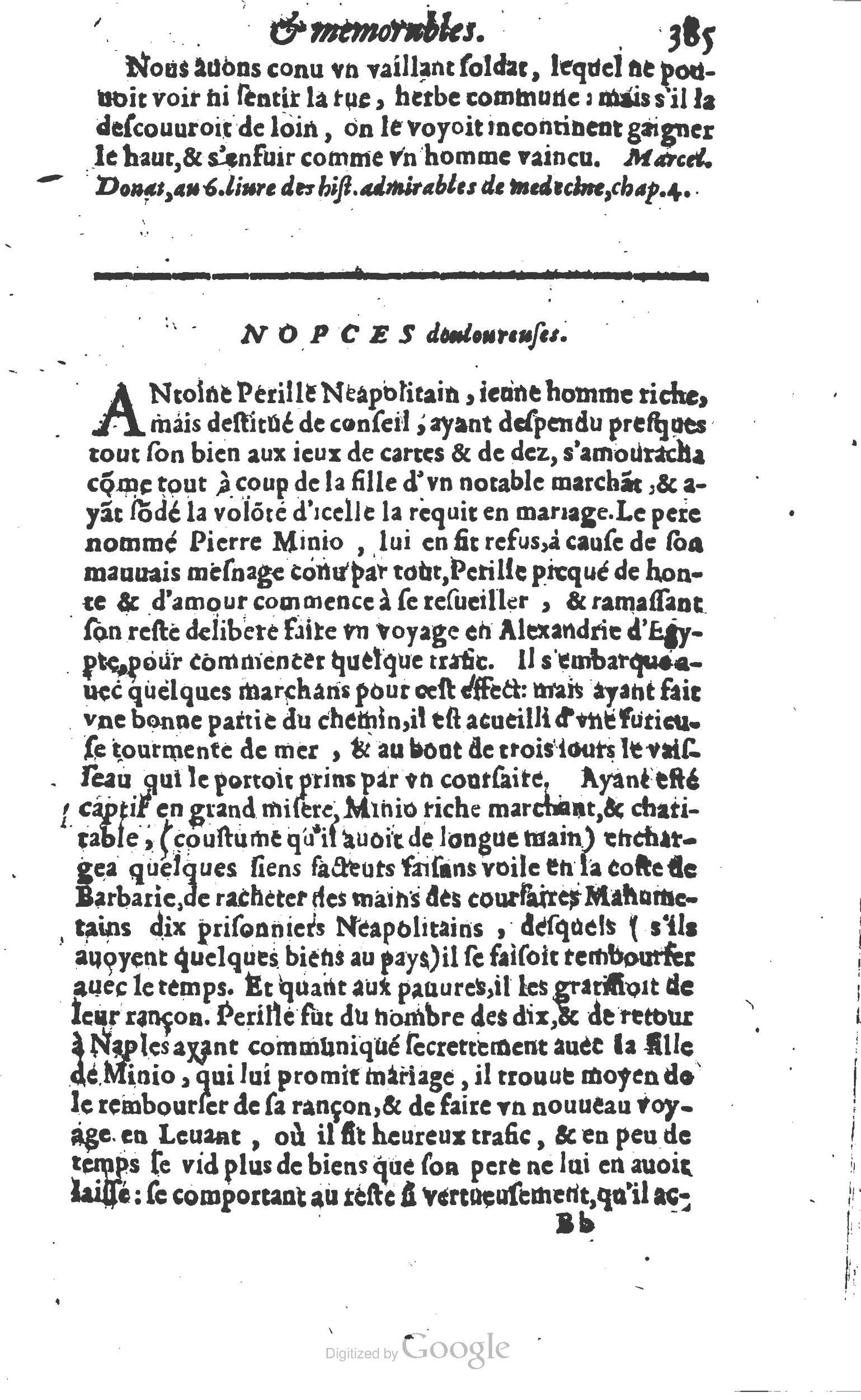 1610 - Paul Marceau - Trésor d’histoires admirables et mémorables - Princeton