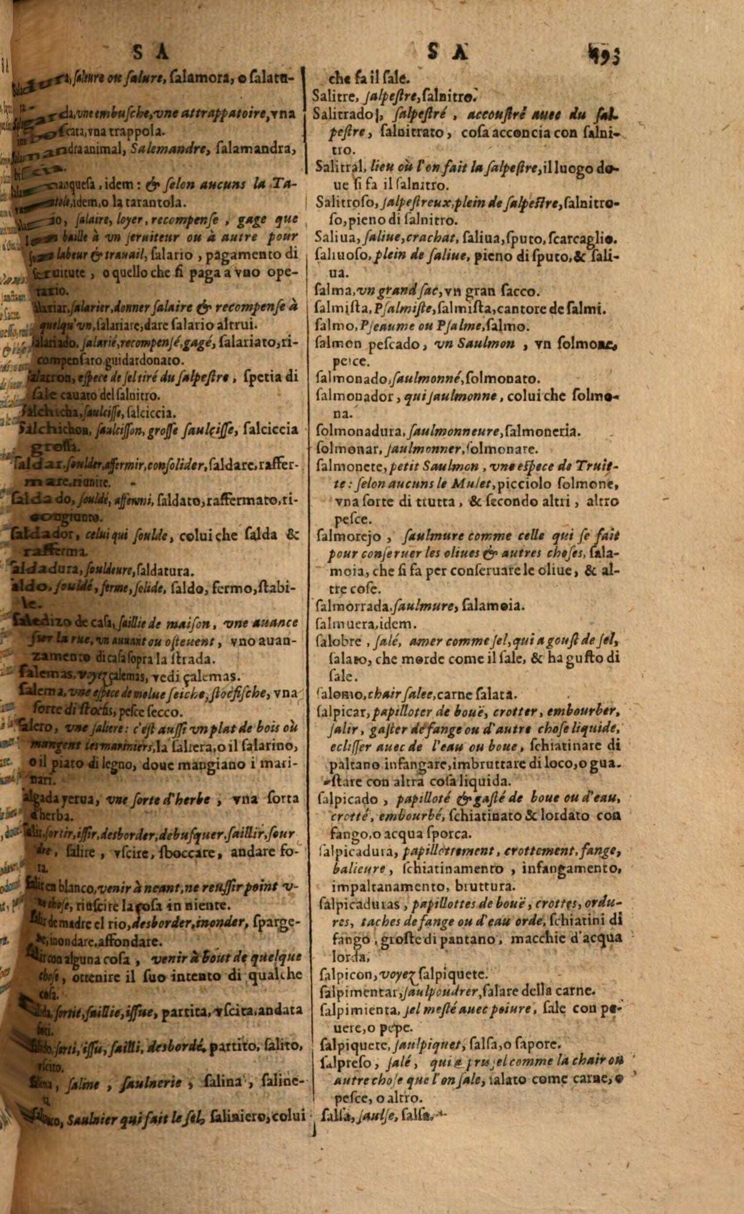 1617 - Samuel Crespin - Trésor des trois langues espagnole, française et italienne (Première partie) - Regensburg