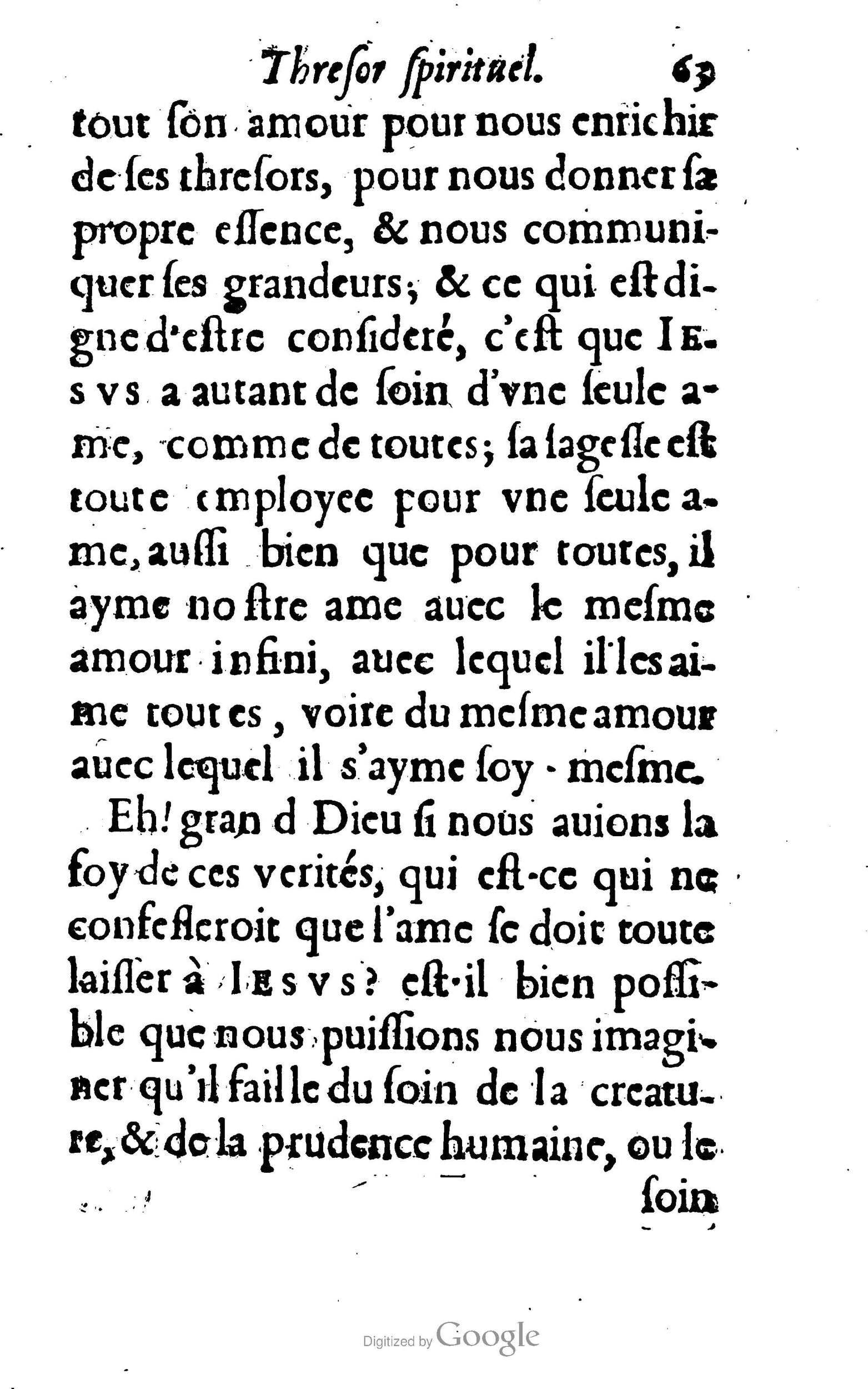 1633 - François Waudré - Trésor spirituel contenant les excellences du christianisme - BM Lyon