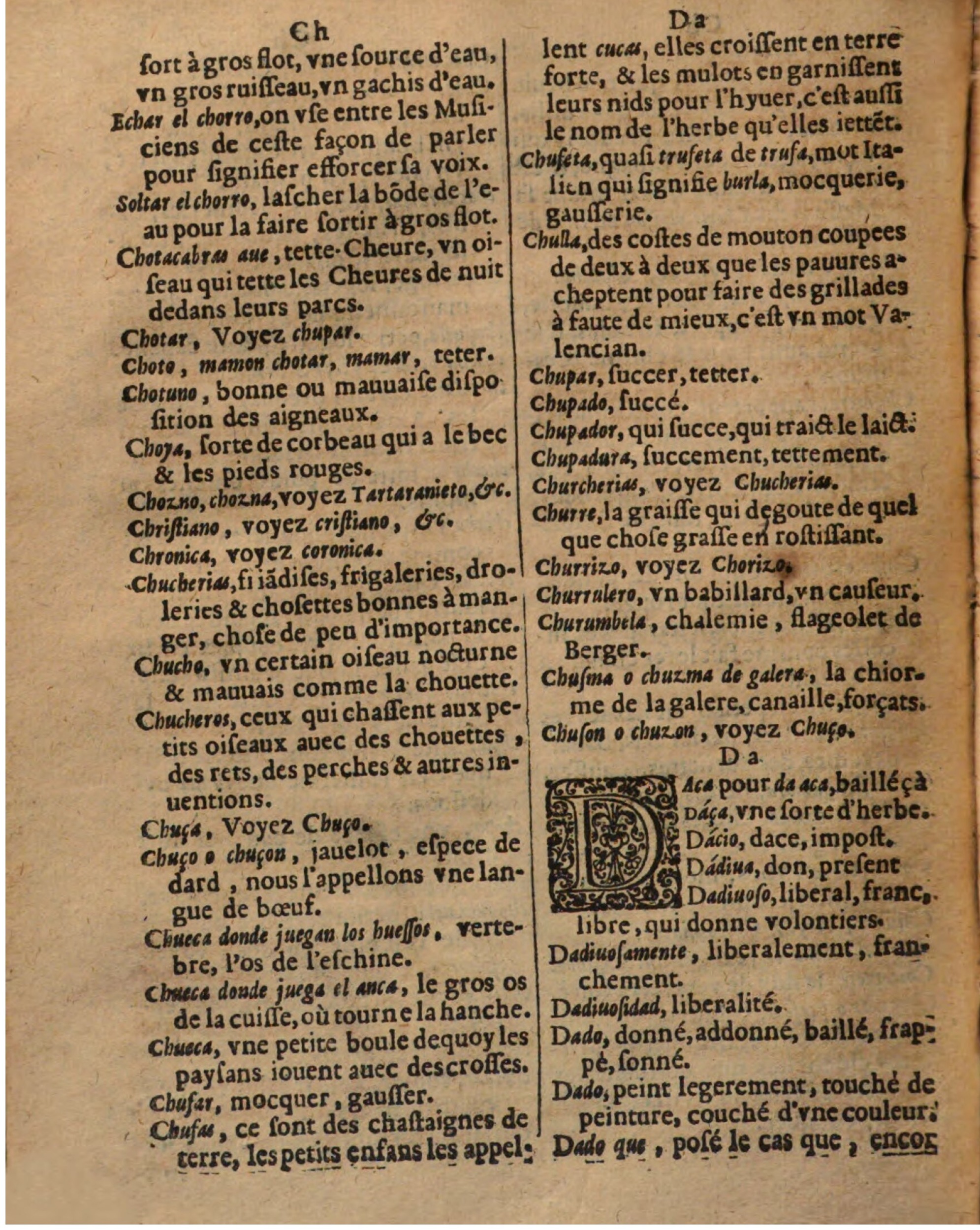 1625 - Hubert Antoine - Trésor des deux langues espagnole et française - Augsbourg