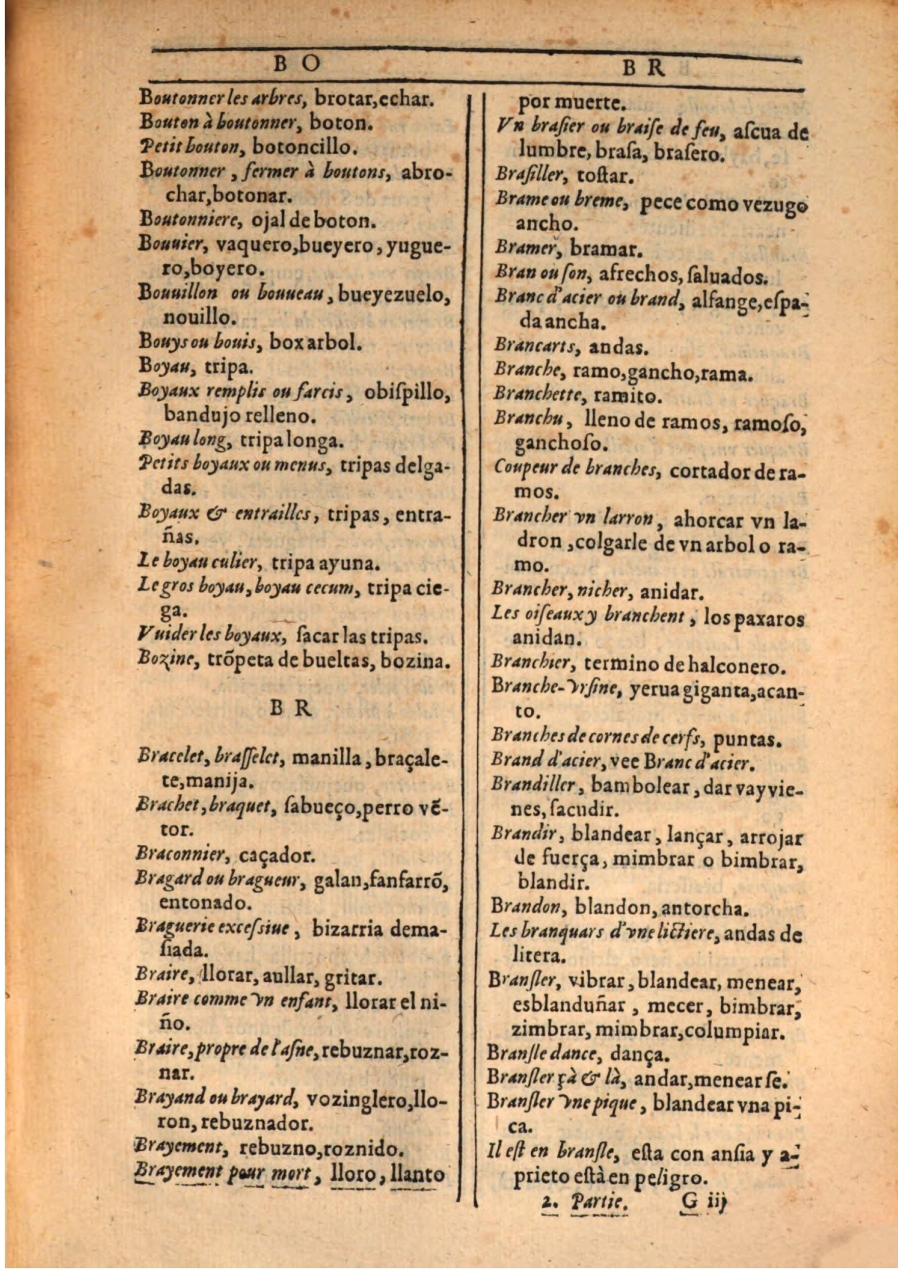 1607 - Marc Orry - Trésor des deux langues espagnole et française (Seconde partie) - BSB Munich