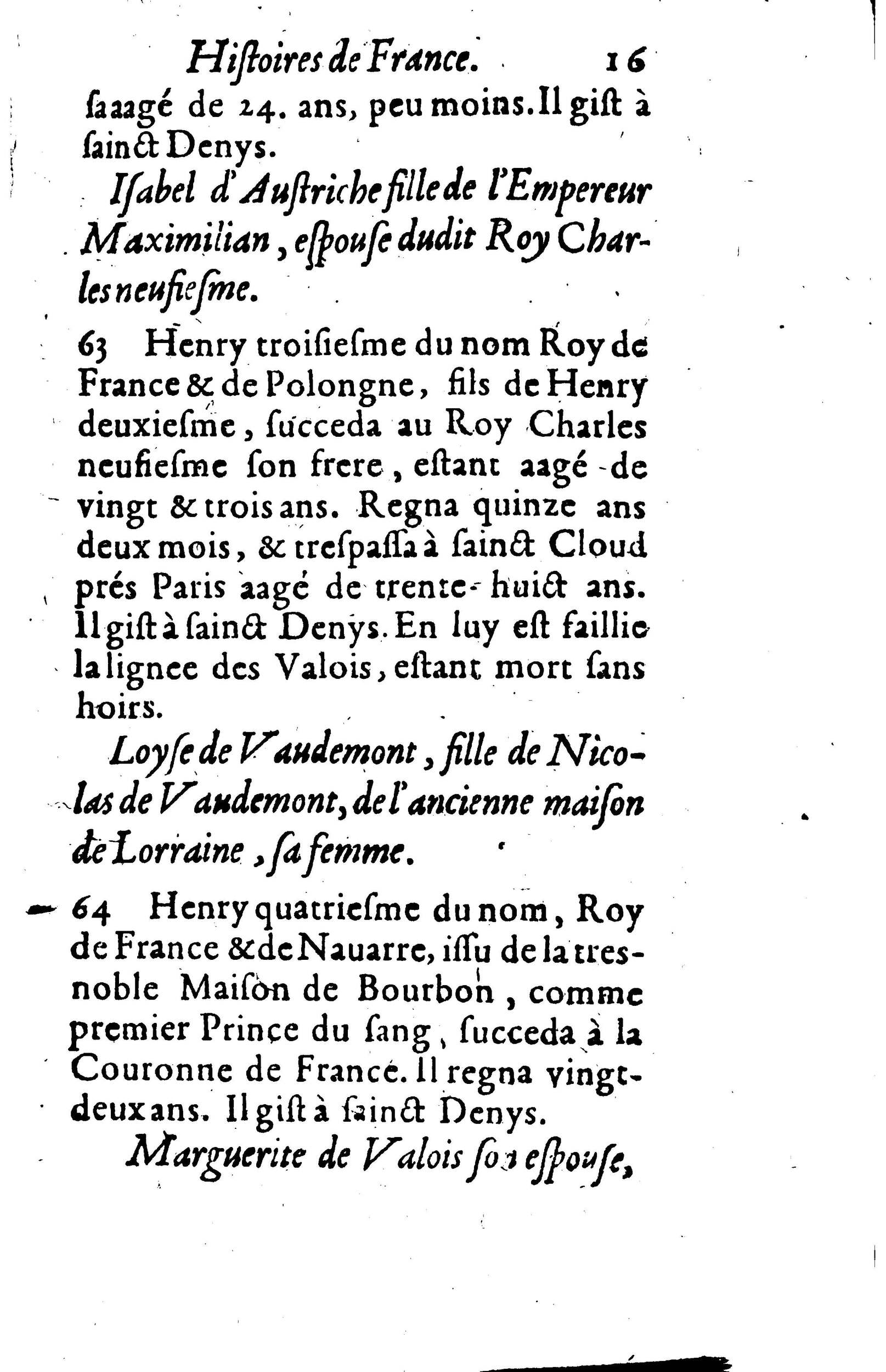 1617 - Jean Corrozet - Trésor des histoires de France - BM Lyon