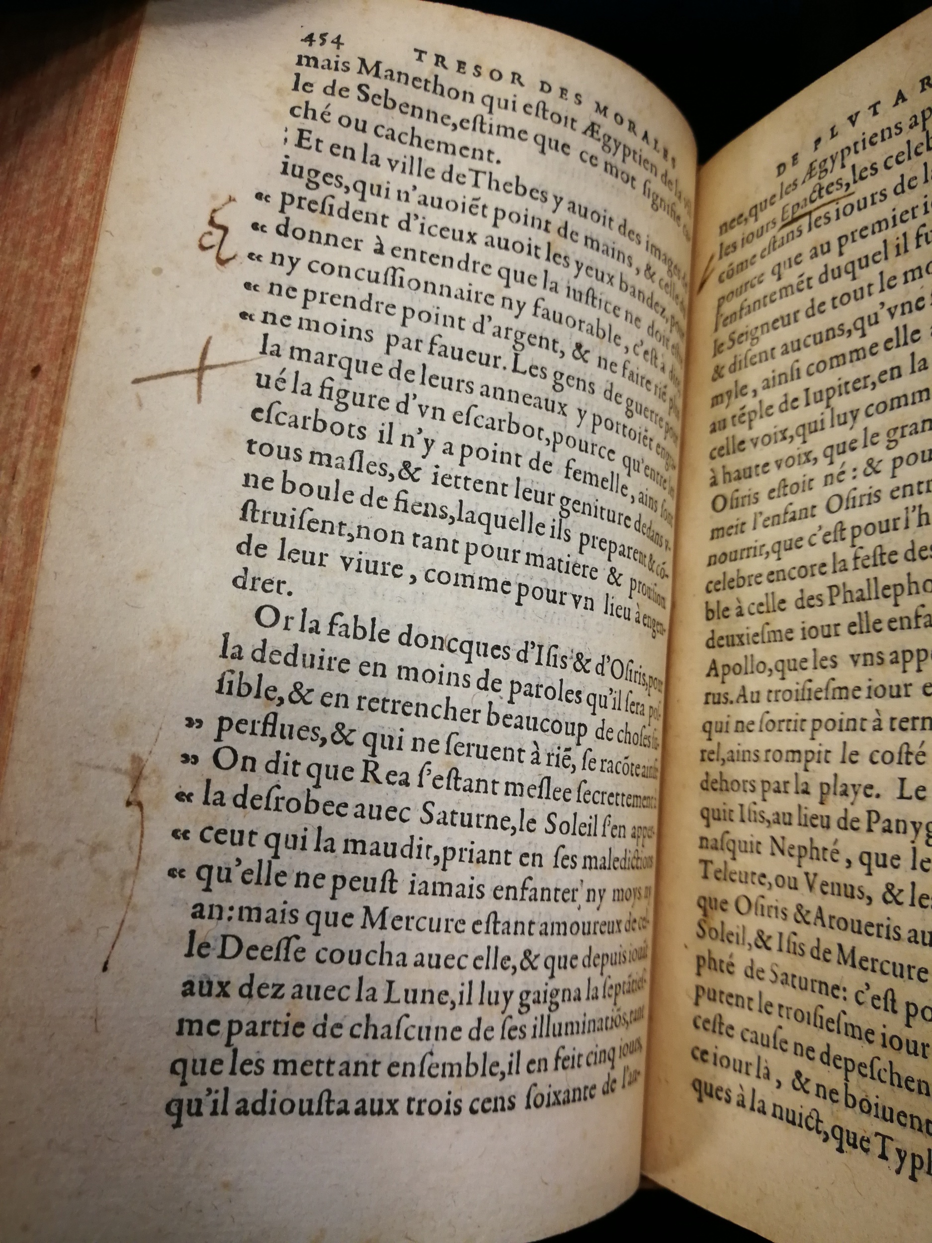 1577 - Jean Poupy - Trésor des morales de Plutarque - Les Méjanes, Aix-en-Provence