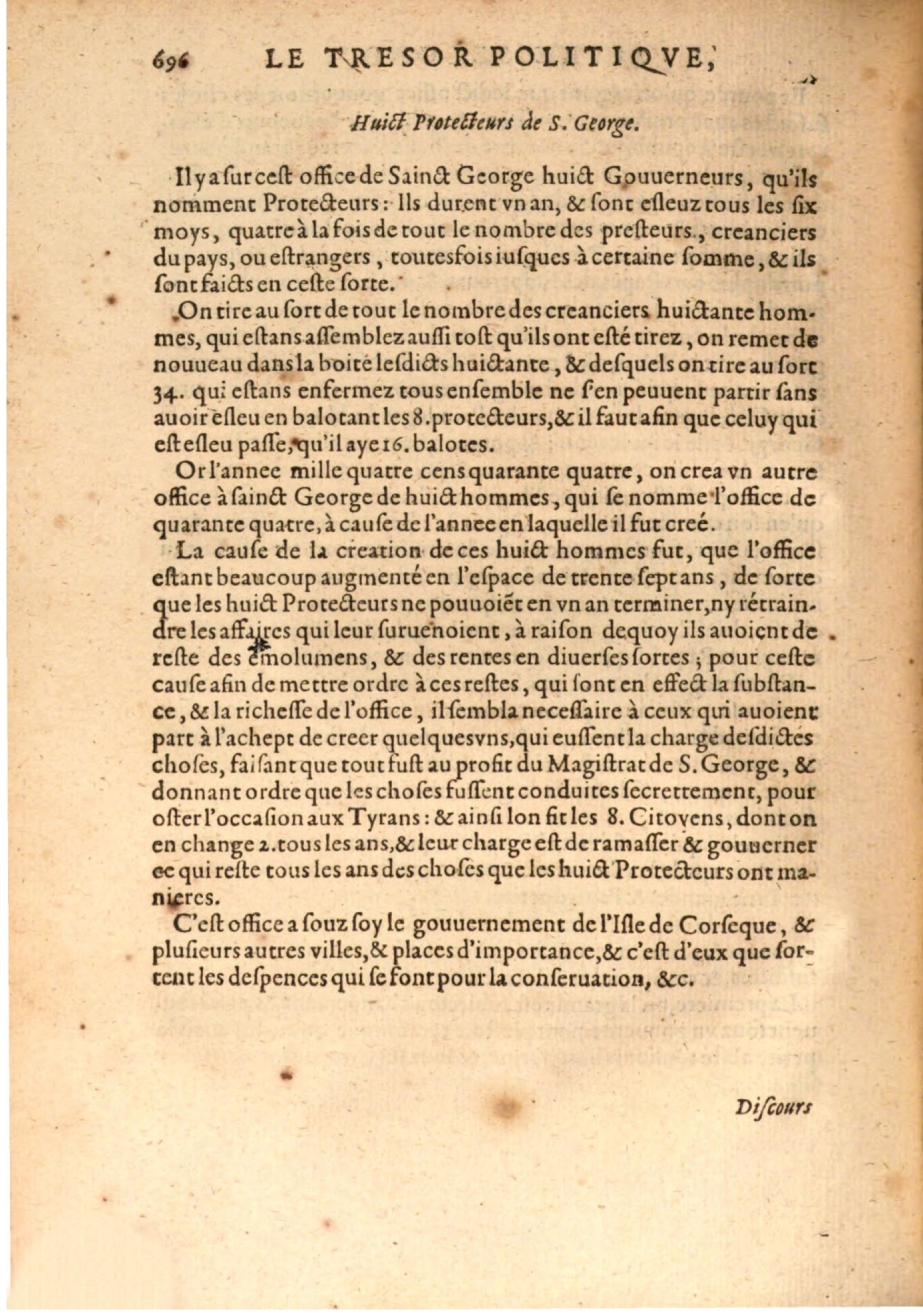 1608 - Nicolas Du Fossé - Trésor politique - BSB Munich